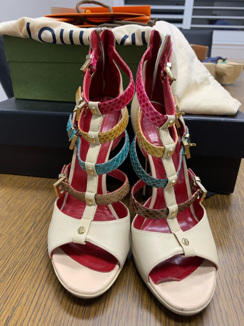Cesare Paciotti Snakeskin Heels - Picture 4 of 9